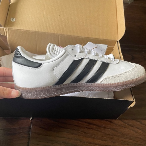 adidas Samba White and Black Sneakers - Picture 5 of 12